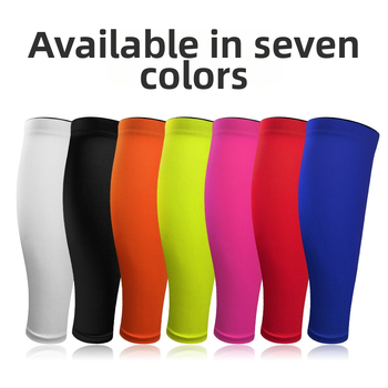 Protecții pentru gambe pentru adulți - Respirabili, elastici, cu bandă antiderapantă din silicon; 85% poliester, 15% spandex; pentru alergare, baschet și fotbal