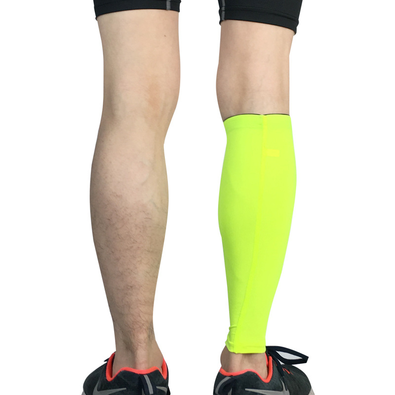 Protecții pentru gambe pentru adulți - Respirabili, elastici, cu bandă antiderapantă din silicon; 85% poliester, 15% spandex; pentru alergare, baschet și fotbal