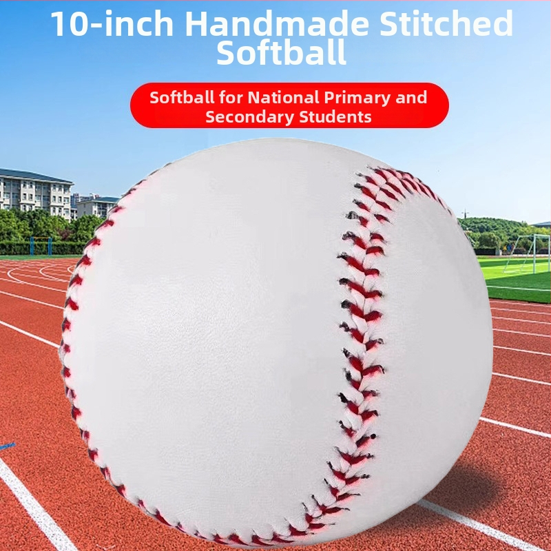 Softball ar roku šūts PU materiāls, bez logotipa, eksāmena treniņam