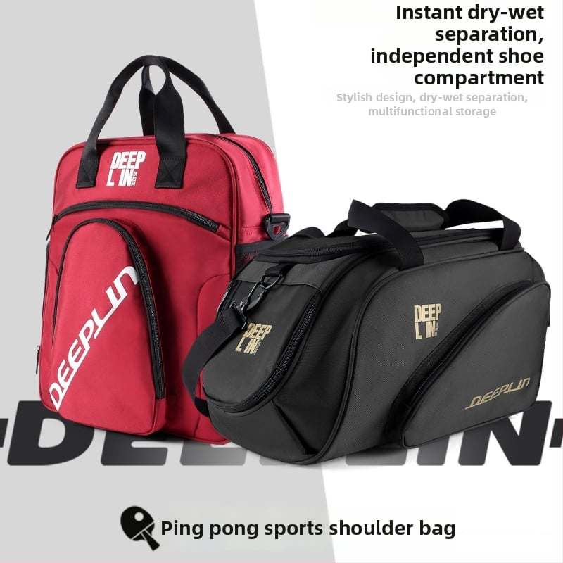 Чанта за тенис на маса от коприна с флорални мотиви, през рамо/кръстосано носене, спортна аксесоарна чанта с калъф за ракета