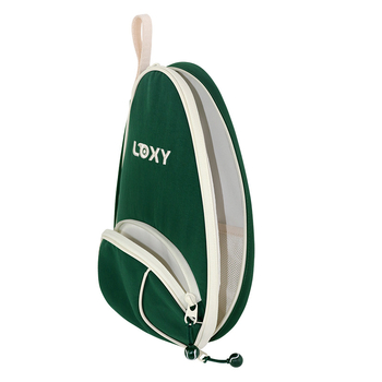 Galda tenisa raketes soma ar diamanta šuvumu, iekšējā neilona un plisu kokvilnas oderējums, ūdensizturīga, logotipa apdruka