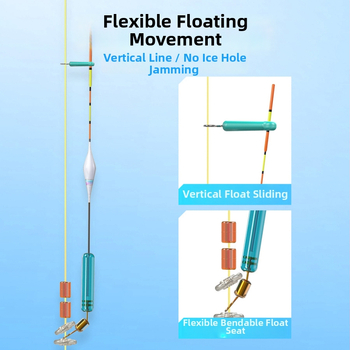 Σετ γραμμών για ψάρεμα στον πάγο – νάιλον νήμα, μήκος 25 m, κατάλληλο για διάφορες τοποθεσίες ψαρέματος στον πάγο