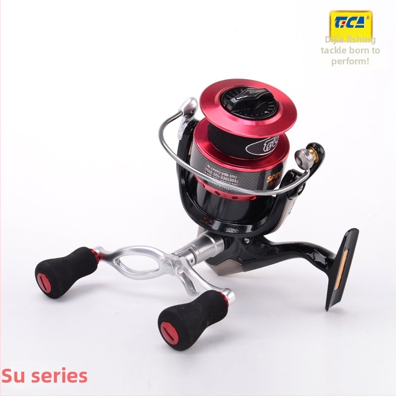Spinning reel Dijia SU2000SDH(B) για ψάρεμα με δόλωμα, 9-μπάλ μπεϊρνγκ, ισορροπημένη διπλή λαβή