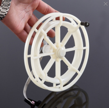Bagua τροχός χειρός με δίσκο, πλαστική κατασκευή, διπλά ρουλεία, εξάρτημα για μηχανισμό ψαρέματος