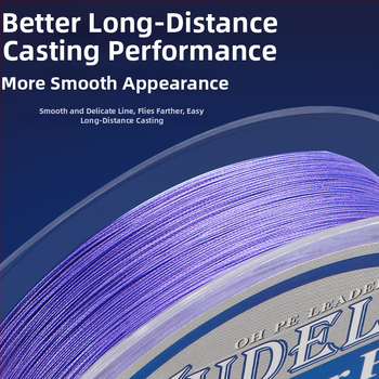 Κύρια γραμμή Meizi σειρά 8-νήματα PE γραμμή για μακρινές ρίψεις, ανθεκτική στη φθορά