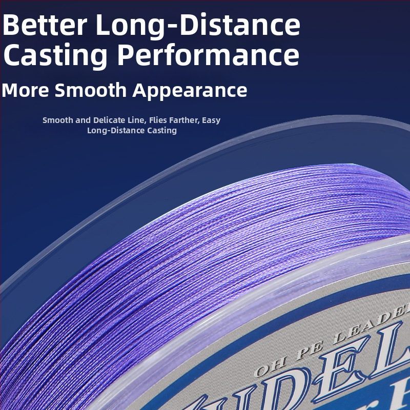 Κύρια γραμμή Meizi σειρά 8-νήματα PE γραμμή για μακρινές ρίψεις, ανθεκτική στη φθορά