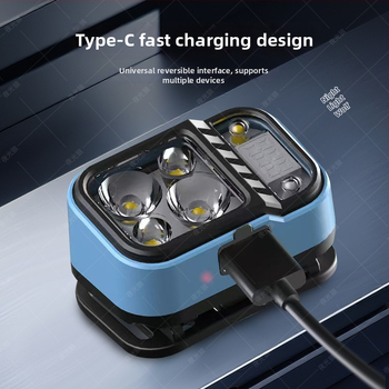 LED fejlámpa digitális kijelzővel, akkumulátoros működés, 500 m sugarú fénysugár, 6 óra üzemidő, súly 52 g