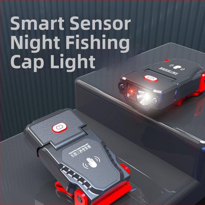 Ruigu fejre helyezhető LED lámpa horgászathoz – ABS tok, 1200 mAh akkumulátor, 3.7V, újratölthető, max. 50 m hatótávolság