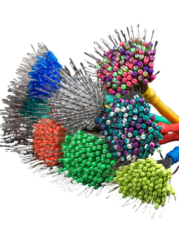 Space Bean skup mamaca – anti-zamotavanje, silikon, mat finiš, 100 komada