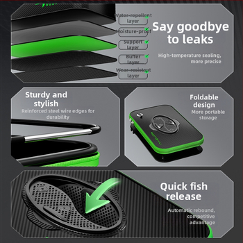 Кофа за живи риби с интегриран сгъваем дизайн и твърд корпус, мултифункционална за див риболов, EVA материал