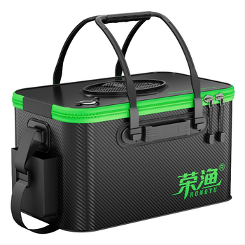 Кофа за живи риби с интегриран сгъваем дизайн и твърд корпус, мултифункционална за див риболов, EVA материал