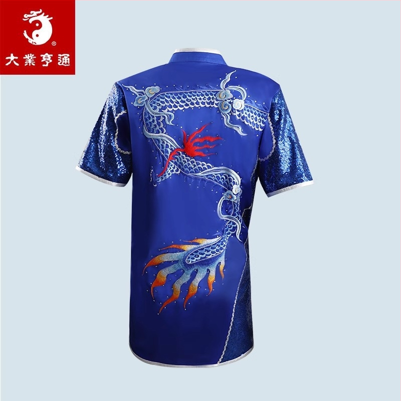 Taichi varžybų uniforma su siuvinėjimu, unisex, suaugusieji, poliesterio audinys 100%