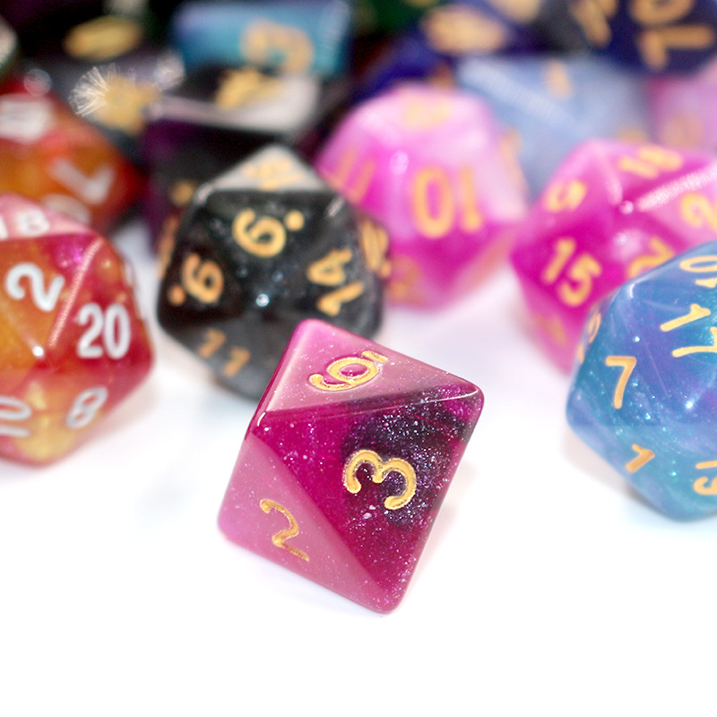 Dobókockák - Xinxin agát poliedrikus dobókockák, testreszabható, Foshan eredetű