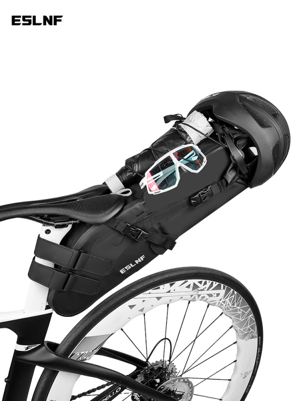 ESLNF zadná taška na sedlo pre bicykel, 10 L kapacita, materiál 500D+PVC, model 07CI0029