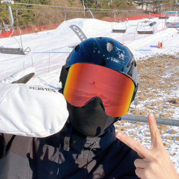 Γυαλιά σκι, αναπνεύσιμα, αντιθαμβωτικά, μαγνητικά, διπλού στρώματος φακοί, PC υλικό