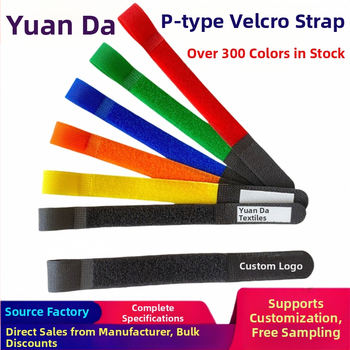 P-típusú Velcro-kábelrögzítő adatkáblekhez, kábelkezelés, csúszásmentes pánt, nejlon-poliészter keverék
