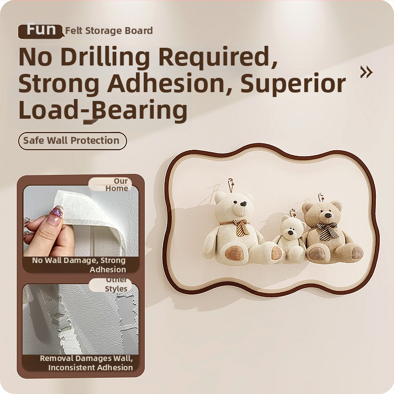 Šperkovnica stojan, tri poschodia, nordický štýl, PET konštrukcia s plášťom z filcu, laserové spracovanie