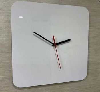 Ciferblat za zidni sat od aluminijske ploče za DIY sublimaciju (Uvoz: Ne; Glavna tržišta: Ostalo)