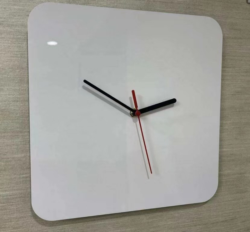 Ciferblat za zidni sat od aluminijske ploče za DIY sublimaciju (Uvoz: Ne; Glavna tržišta: Ostalo)
