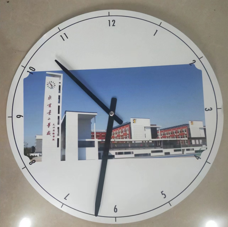 Ciferblat za zidni sat od aluminijske ploče za DIY sublimaciju (Uvoz: Ne; Glavna tržišta: Ostalo)