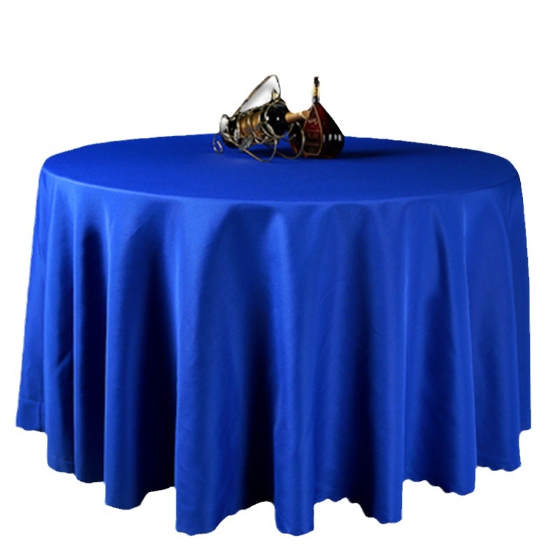 Покривка за маса кръгла, плат, еднотонна, хотелски стил