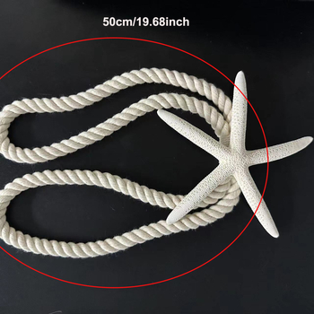 Ръчно плетена лента за завеси, памук и лен, персонализираема