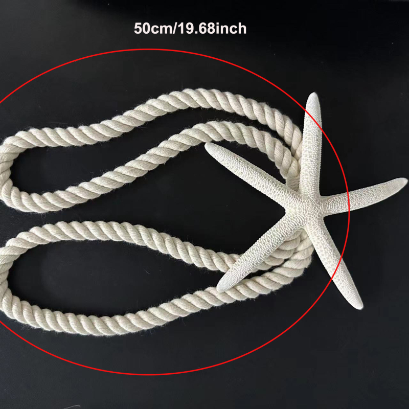 Ръчно плетена лента за завеси, памук и лен, персонализираема