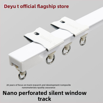 Deyu nano-perforatsiooniga kardinastange — vaikne libisemine, plastikust, kaasaegne stiil, külgkinnitusega nurgaakna jaoks