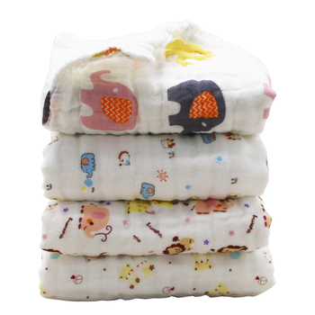 Hat rétegű 100% pamut géz törölköző, nagy sűrűségű anyag, arcra és testre