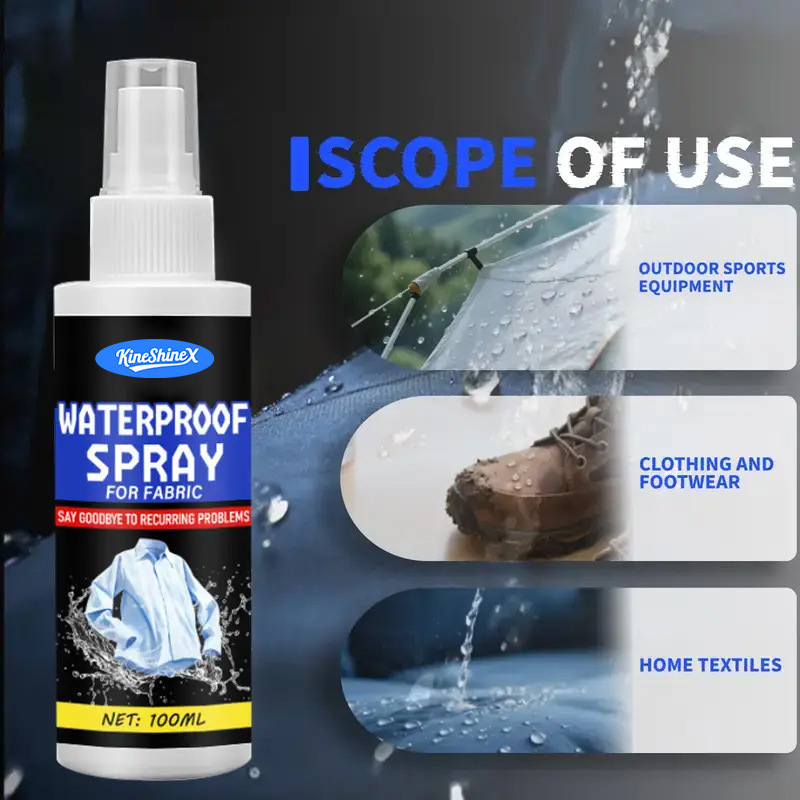 Kineshinex atsparus vandeniui purškalas švarkams, batams, audiniams ir odai – 50 ml arba 100 ml, pakuotė dovanų dėžutėje