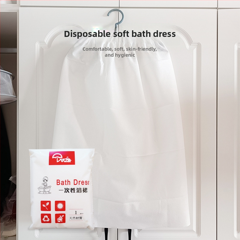 Jednorázový set uterák na kúpanie: obal tela a tube-top uterák z viskózovej nešitej tkaniny; pre dospelých, unisex; jarová použitie; k dispozícii súkromná značka