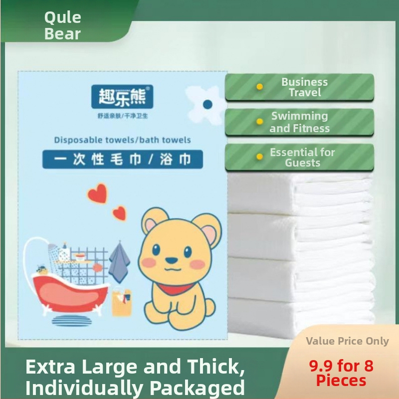 Ühekordne vannirätik, paksenenud ja suurem, kaasaskantav ja pehme; polüesterikangas; puuvillane sisaldus; sile kudumine