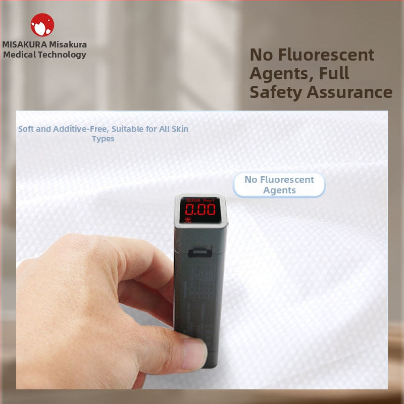 Ühekordne hotelli vannitoa käterätik, eraldi pakendatud, paksendatud peenikestest kiududest koosnev, koos puuvilla ja taimsed kiudude sisaldusega, imendumine 5–10 s