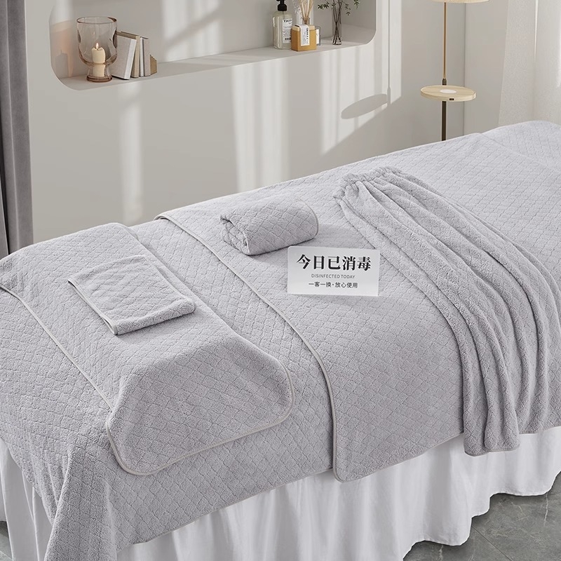 Set ručnika za kozmetički salon: pokrivač za glavu, ručnik za njegu kože, terapija glave, veliki upijajući mekani ručnik s logom