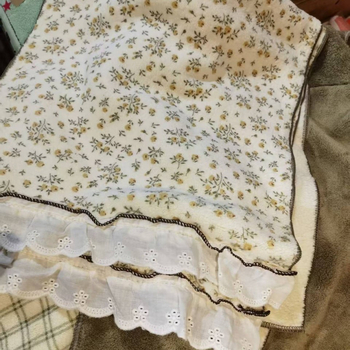 Set uterák do kúpeľne s malým kvetinovým vzorom, absorpčný, bez chlpov, coral fleece, hladké tkanie, 150D, 50–80 g, obsahuje uteráky na telo a na tvár