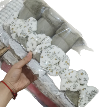 Set uterák do kúpeľne s malým kvetinovým vzorom, absorpčný, bez chlpov, coral fleece, hladké tkanie, 150D, 50–80 g, obsahuje uteráky na telo a na tvár