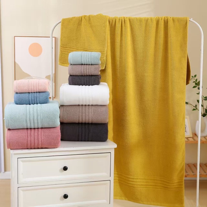 Комплект кърпи от чист памук със бродирани мотиви, удебелен, абсорбиращ, 120 g/m2, без власинки