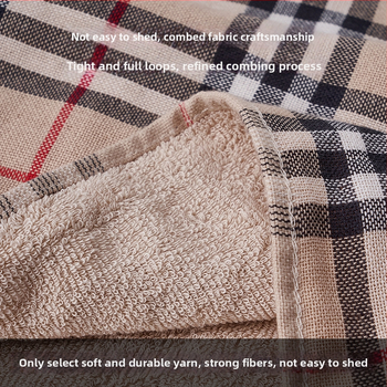 Set ručnika i deke od čiste pamuka, karirana gaz, 32 komada, frotir mek i upijajući