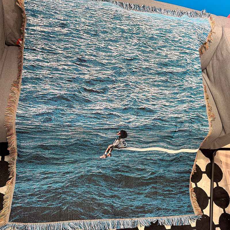 Гоблен за всекидневна – памучна тъкан, пейзажен мотив, INS стил, 800–999 г