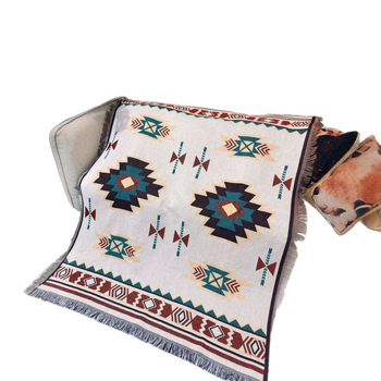 Boho stil pamuk deka s geometrijskim uzorkom, 800–999 g, INS stil, pogodna za sve sezone