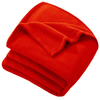 Polar fleece deka na kempovanie s logom, polyester, 300 g, jar a jeseň, minimalistický moderný štýl