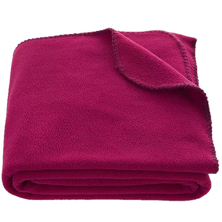 Polar fleece deka na kempovanie s logom, polyester, 300 g, jar a jeseň, minimalistický moderný štýl