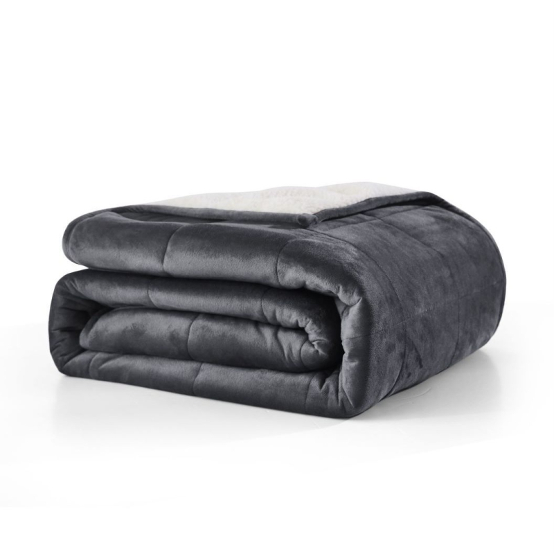 Težinska deka s quilt dizajnom, prilagodljiva težina 2.3–11.3 kg, materijali: pamuk, bambus vlakno, kašmir, pogodna za proljeće i jesen