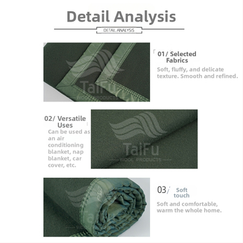 Deka u vojnom stilu od poliestera, 100% poliestera, težina 500–799 g, jednobojni uzorak
