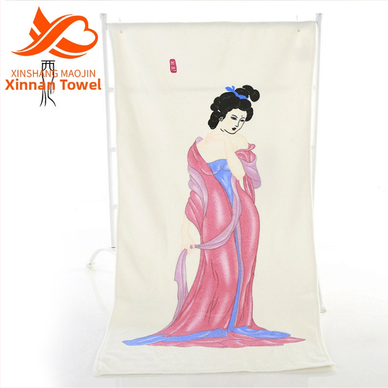 Mikrofibras dvieļis ar krāsu maiņu, pielāgotu rakstu un logotipa druku, 100 g, poliestera/nylona maisījums