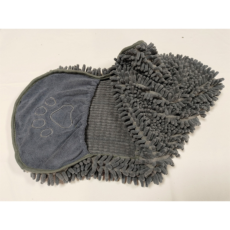 Xuda mikrofiber Chenille ručnik za kućne ljubimce za mačke i pse, 150D, plosano tkanje, šivanje, 50–80 g
