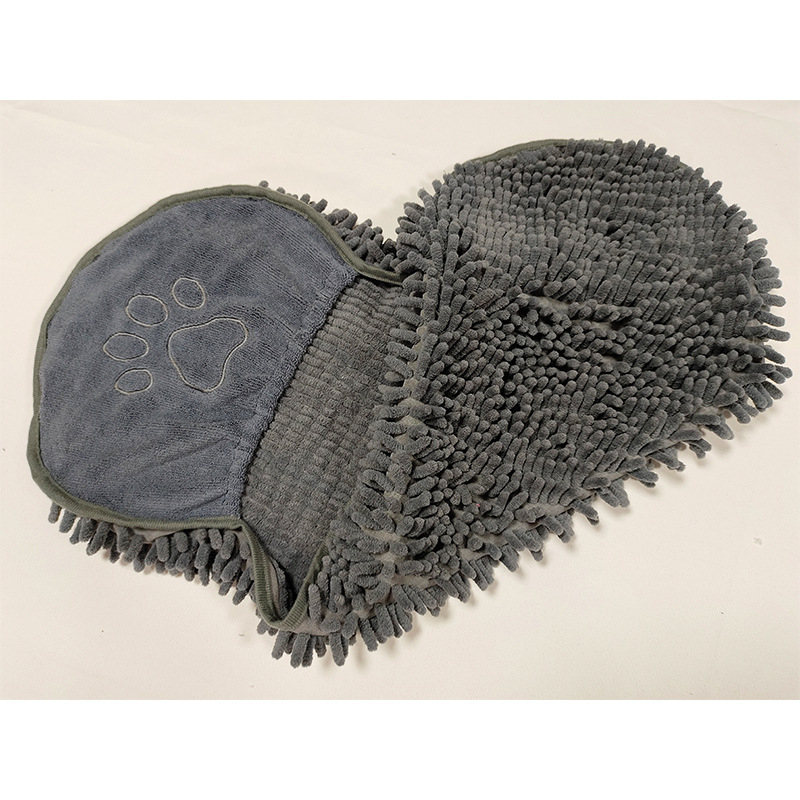 Xuda mikrofiber Chenille ručnik za kućne ljubimce za mačke i pse, 150D, plosano tkanje, šivanje, 50–80 g