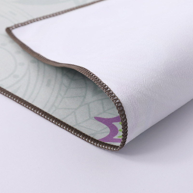 Ručnik za prostirku za jogu — mikrovlakna, dvostrani fleece, sklopivi, s tiskanim logom, 200gsm