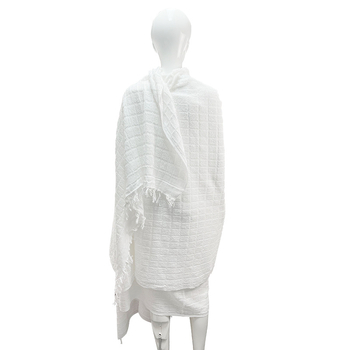 Pamukni Hadž ihram ručnik sa resicama, ručnik za kupaonicu/plažu, preko 500 g, 32s pređa, mogućnost prilagodbe