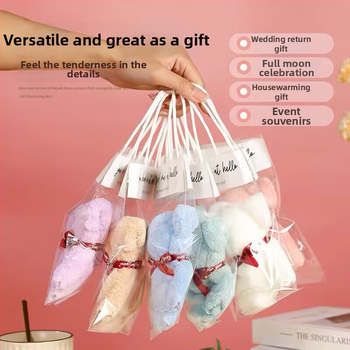 Lāča formas dvieļu komplekts dāvanas kastē, koralvelūrs, 70 g, logotipa drukāšana, pielāgošana pieejama